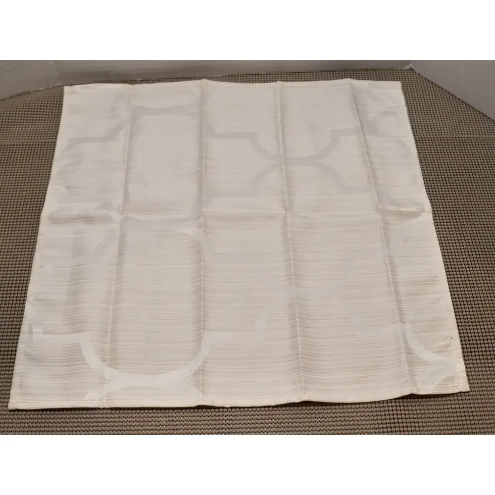 Liquid Repellent Napkins Set of 12 Ivory Geometric 16x16